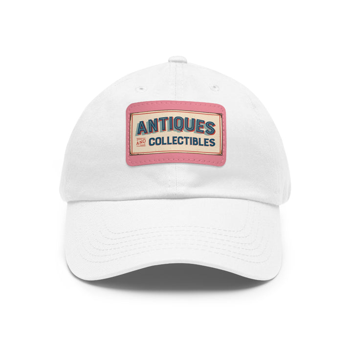 Antiques and Collectibles Dad Hat with Leather Patch (Rectangle)