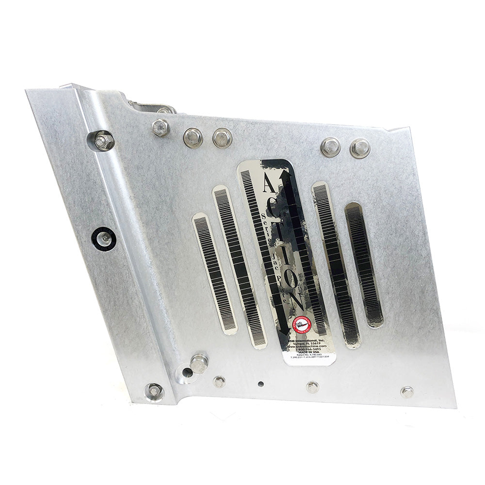 Bob's Machine 14" Setback Action Series Hydraulic Jack Plate - Silver [100-114001-NOPC-NOSPN-NG]