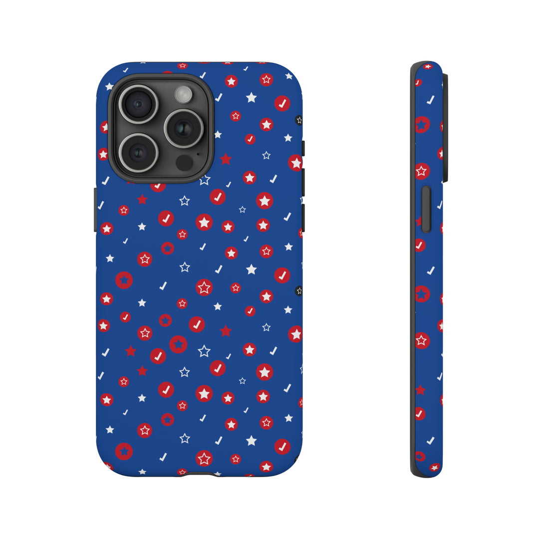 Checks and Stars Tough Phone Case