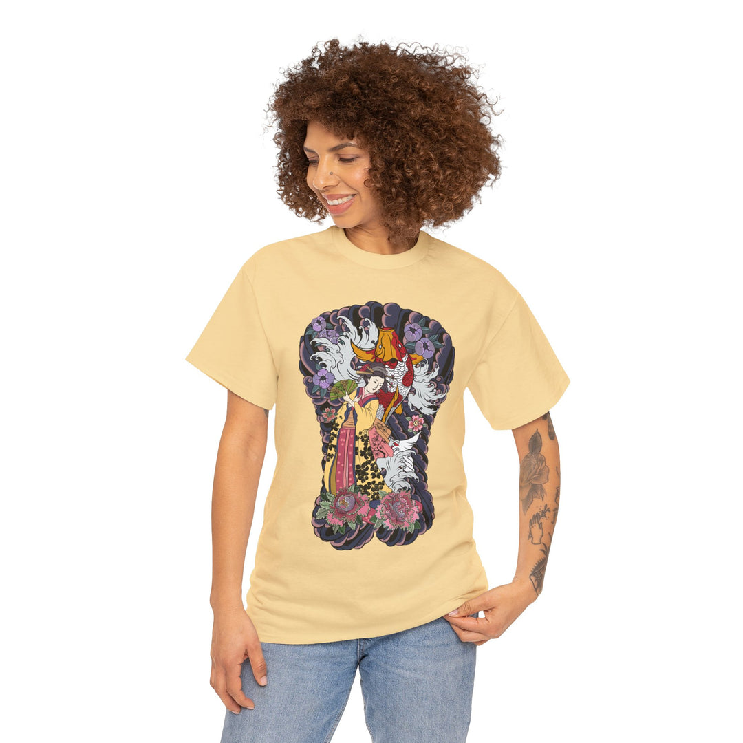 Geisha Woman Unisex Heavy Cotton Tee