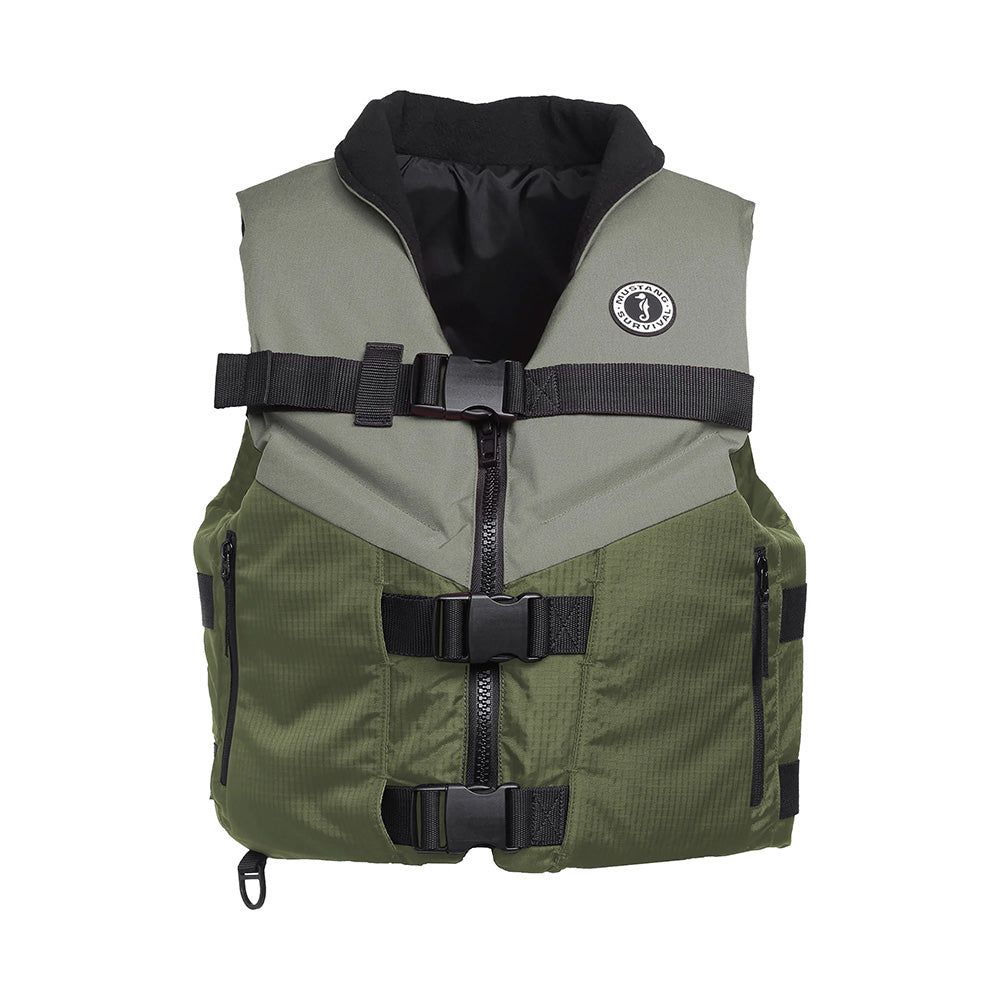 Mustang Accel Foam Vest - Green/Grey - Large [MV4627-833-L]