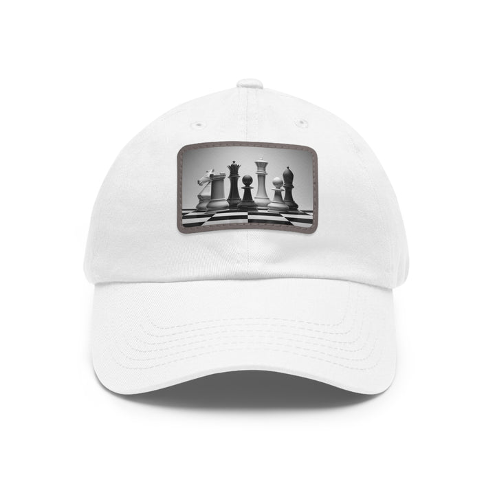 Chess Dad Hat with Leather Patch (Rectangle)