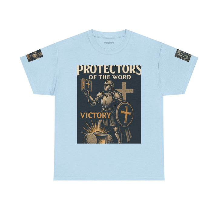 Protectors of the Word Premium Christian T-Shirt — 'Victory' Knight Design with John 14:6 Scripture
