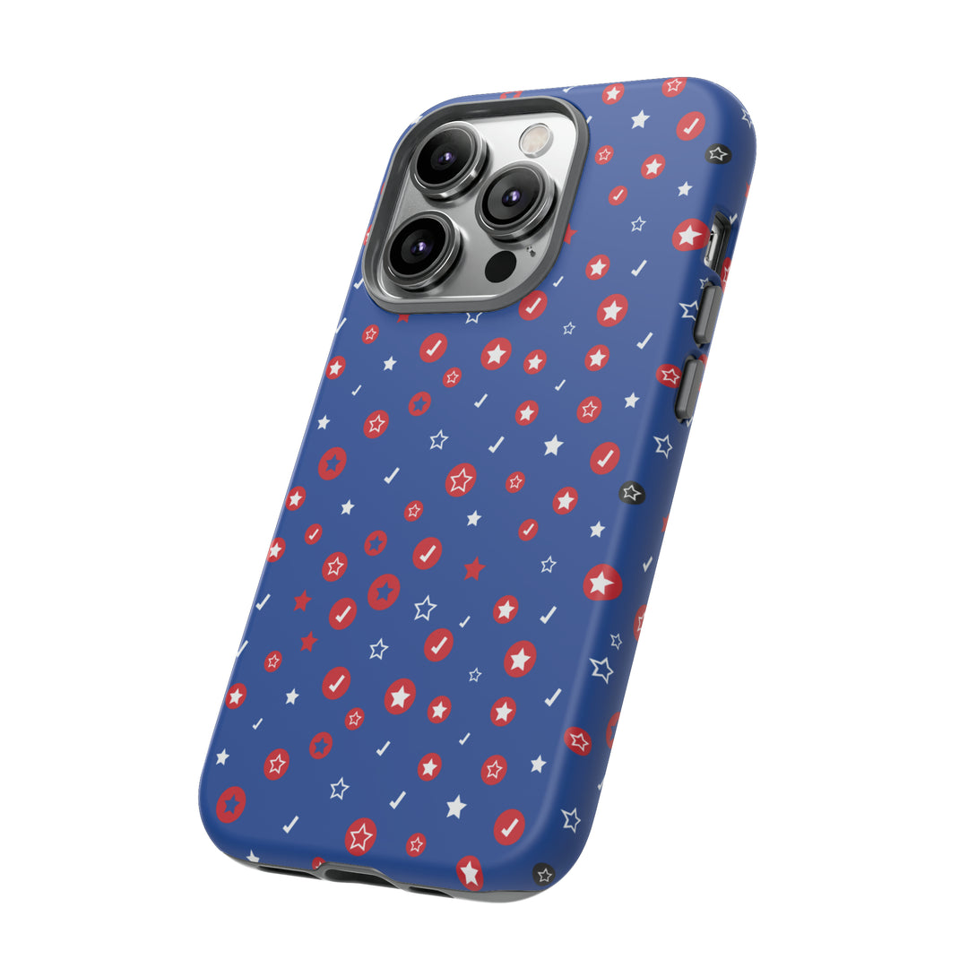 Checks and Stars Tough Phone Case