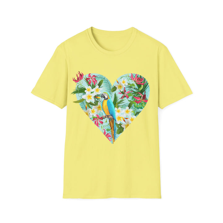 Floral Heart Unisex Softstyle T-Shirt