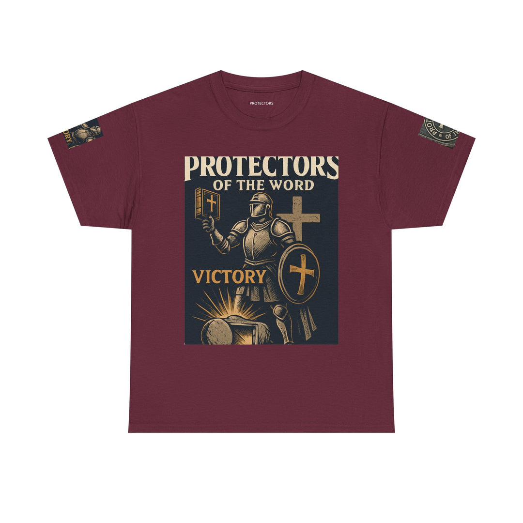 Protectors of the Word Premium Christian T-Shirt — 'Victory' Knight Design with John 14:6 Scripture