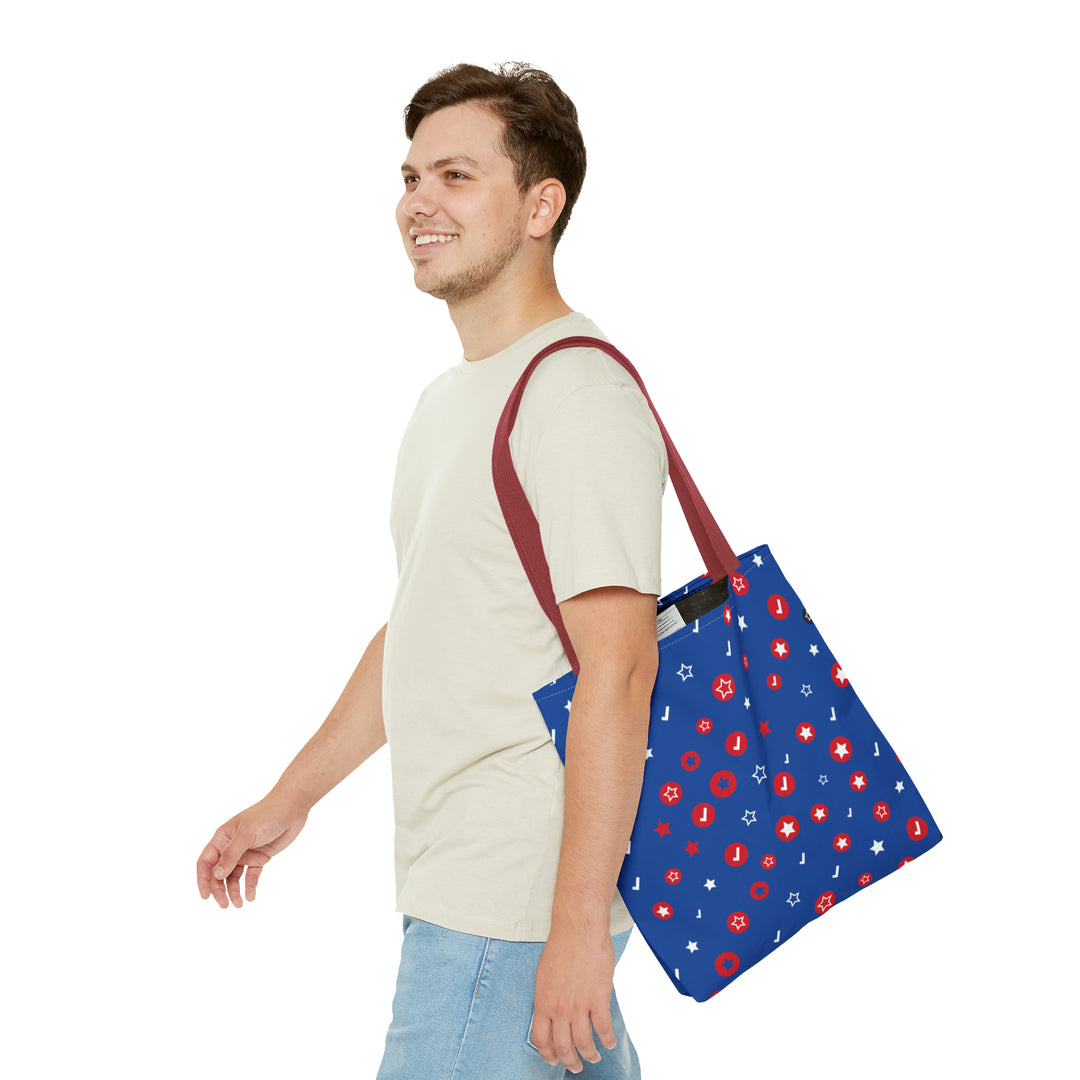 Symbol Pattern Tote Bag (AOP)