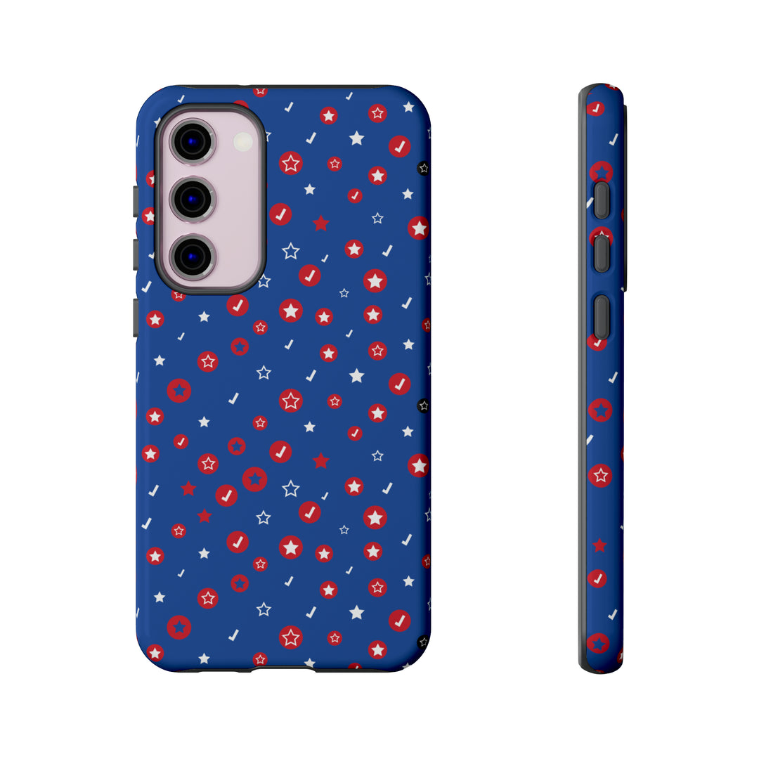 Checks and Stars Tough Phone Case