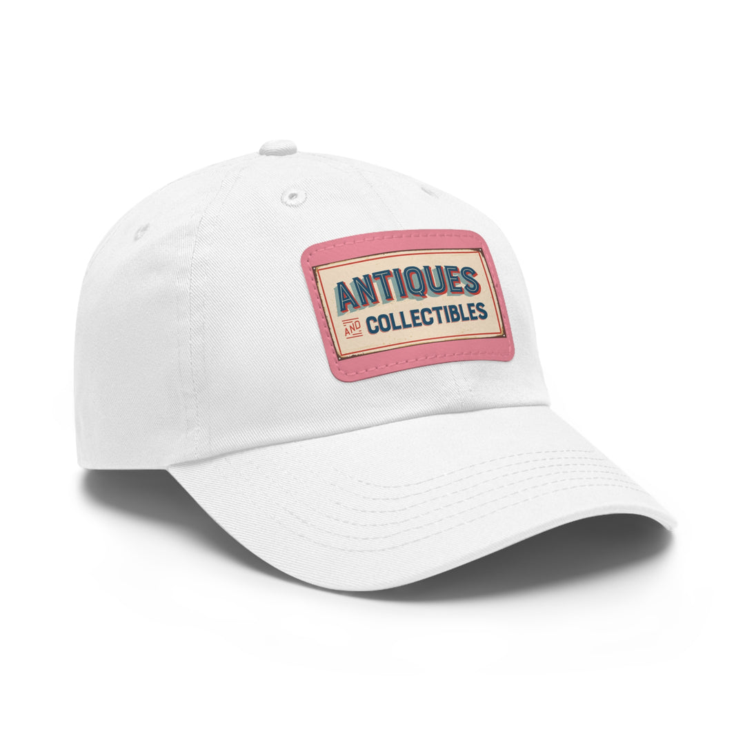 Antiques and Collectibles Dad Hat with Leather Patch (Rectangle)