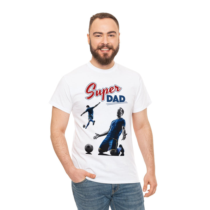 Super Dad Soccer Unisex Heavy Cotton Tee