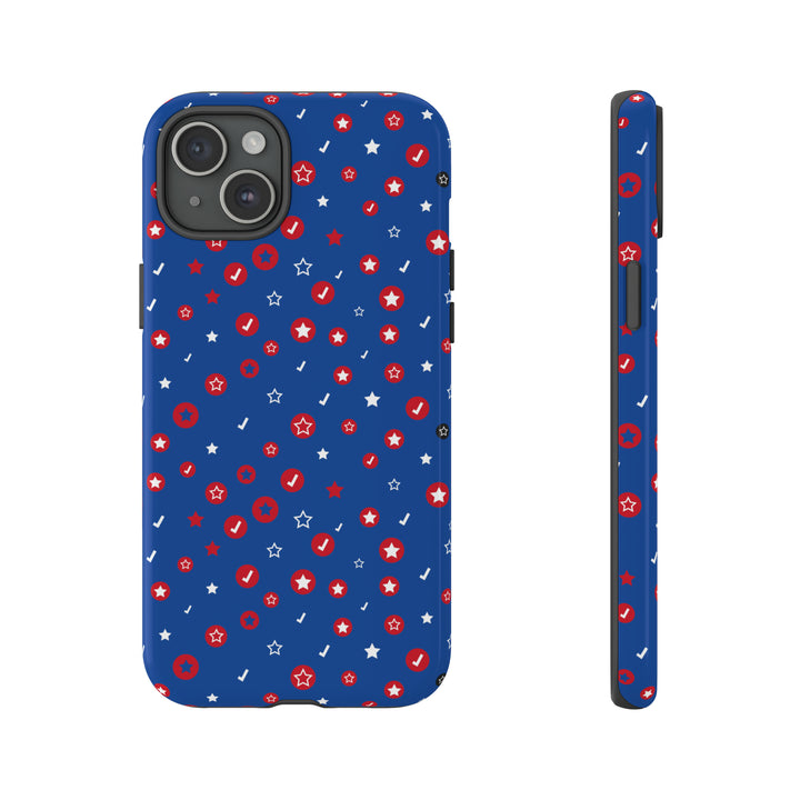 Checks and Stars Tough Phone Case