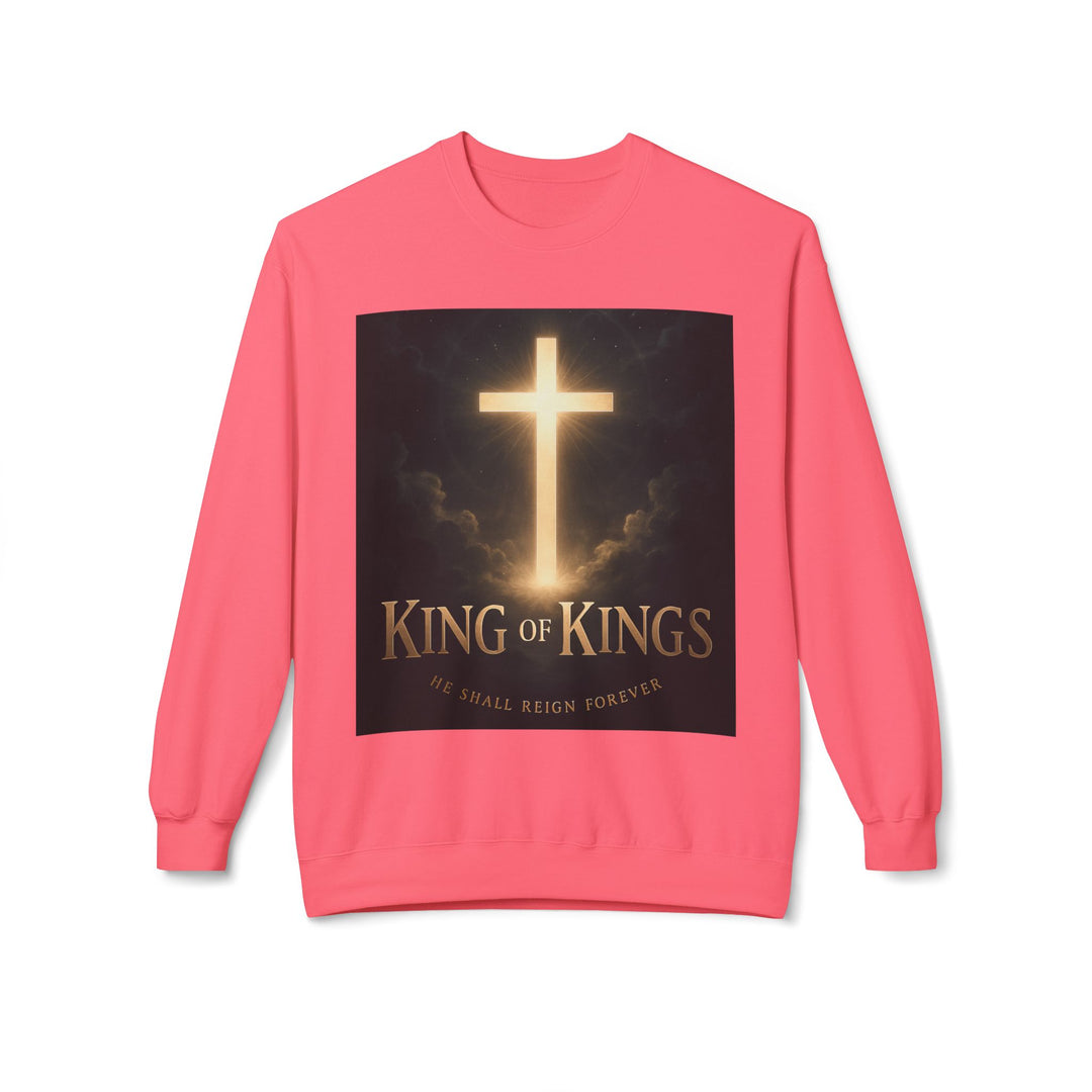 Christian Crewneck Sweatshirt - "King of Kings / Lord of Lords" Religious Pullover