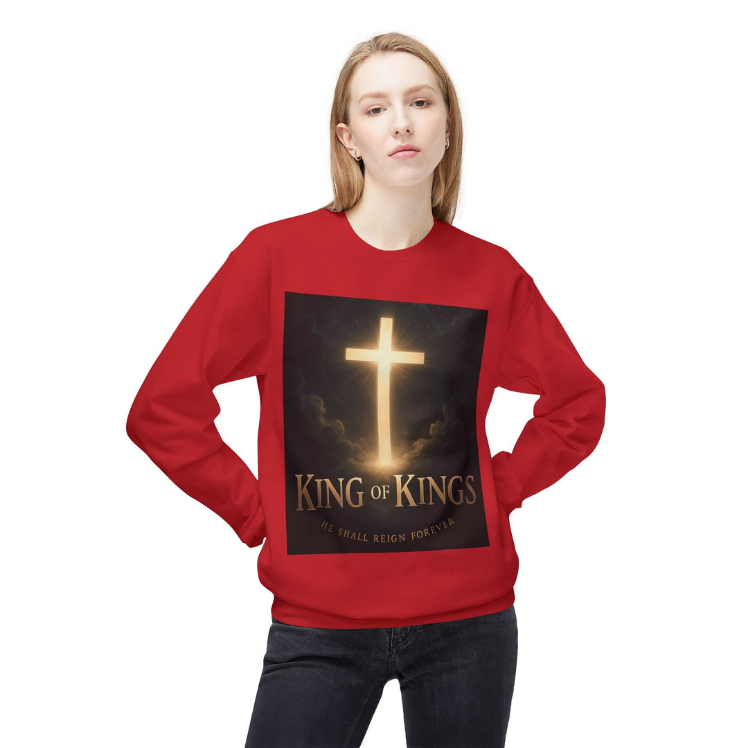 Christian Crewneck Sweatshirt - "King of Kings / Lord of Lords" Religious Pullover