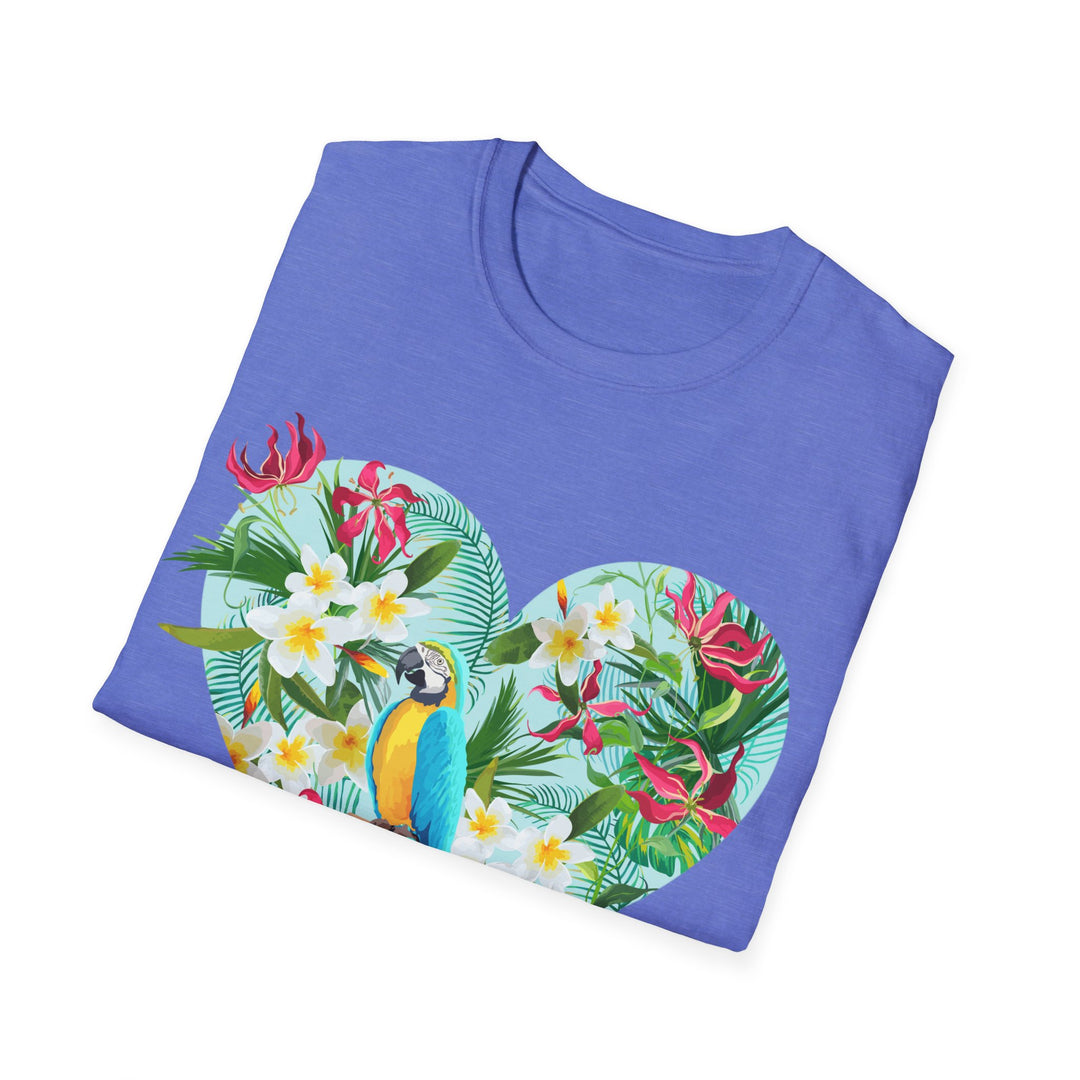 Floral Heart Unisex Softstyle T-Shirt