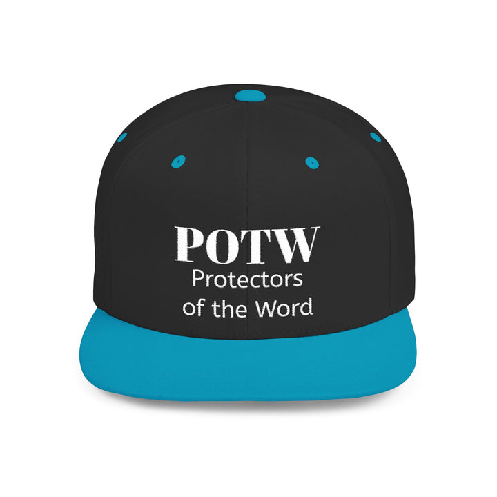 Snapback Hat — POTW 'Protectors of the Word' Logo Flat Bill Cap