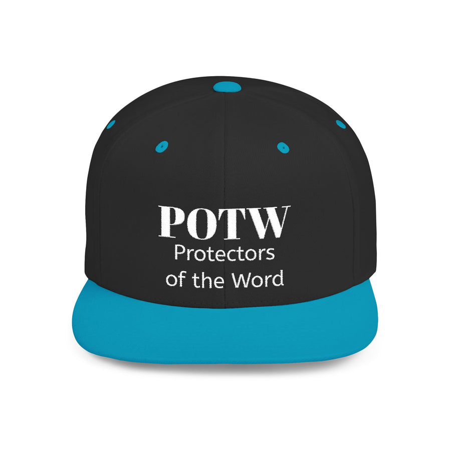 Snapback Hat — POTW 'Protectors of the Word' Logo Flat Bill Cap