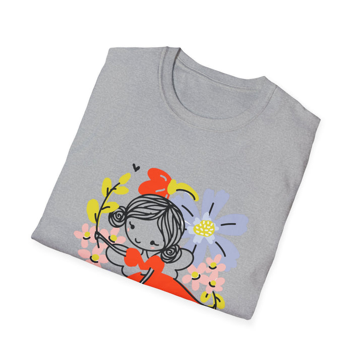 Cute Flying Forest Fairie Unisex Softstyle T-Shirt