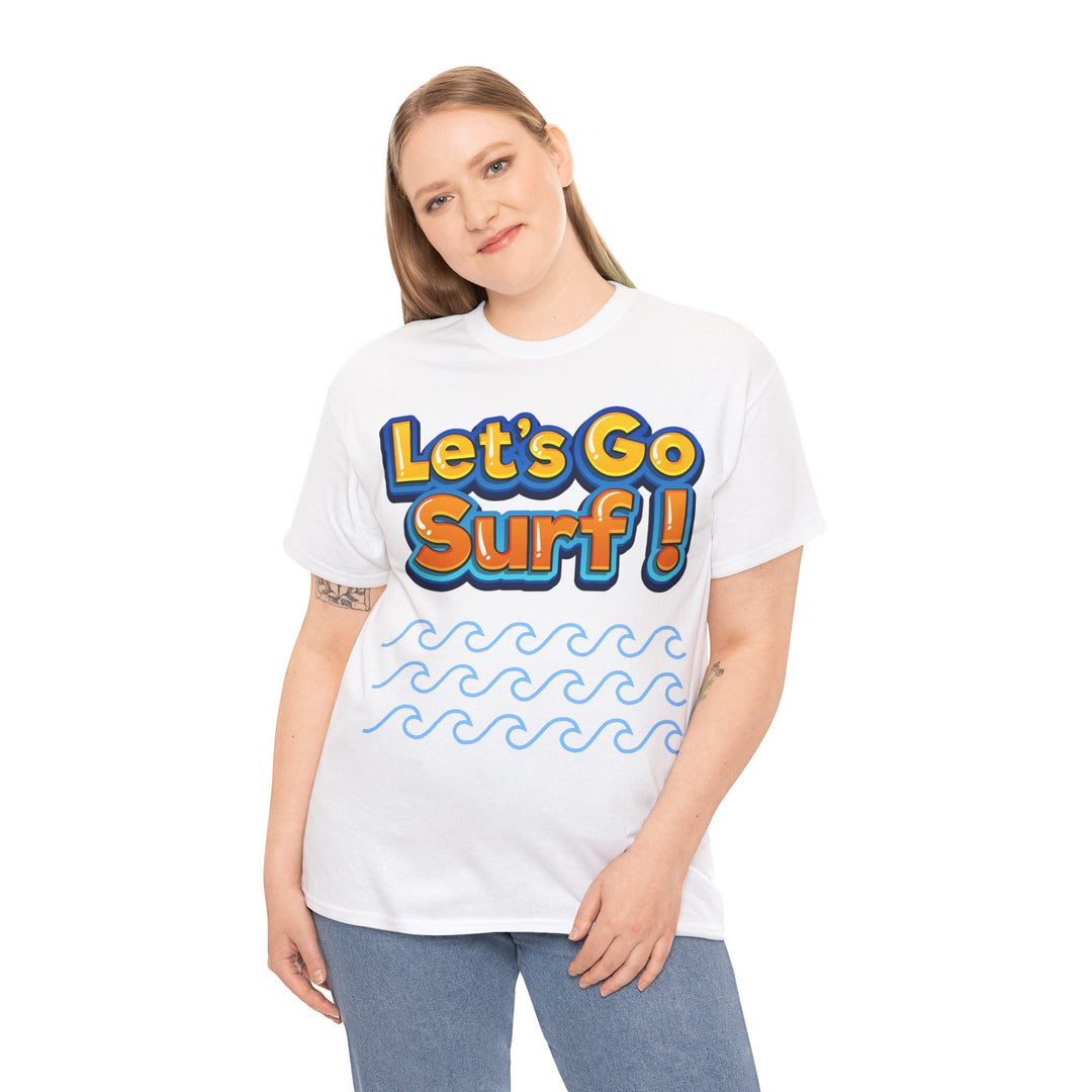 Let's Go Surf Unisex Heavy Cotton Tee