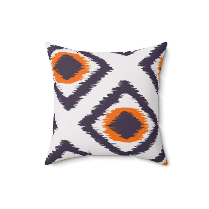 Aztec Style Spun Polyester Square Pillow