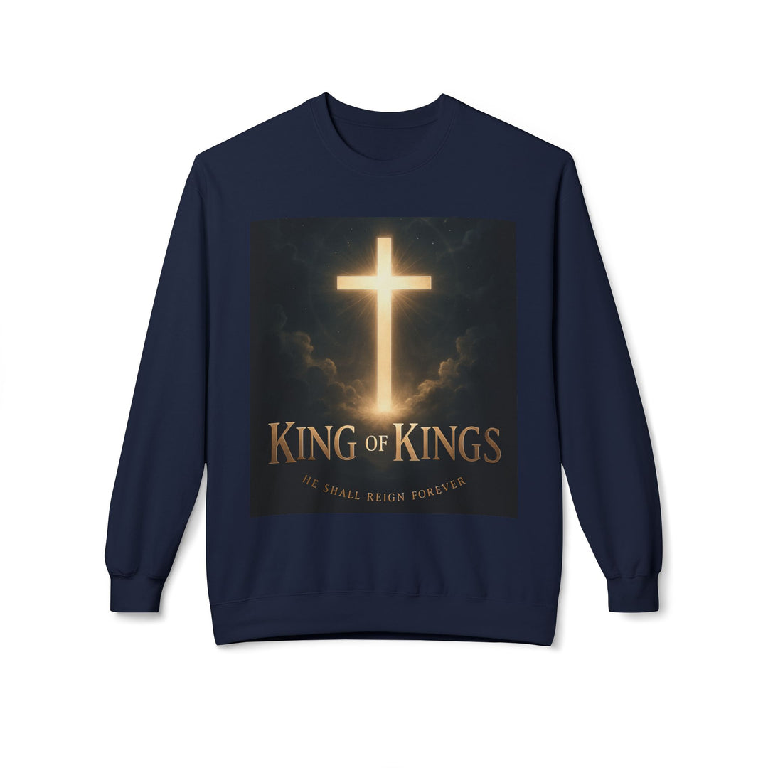 Christian Crewneck Sweatshirt - "King of Kings / Lord of Lords" Religious Pullover