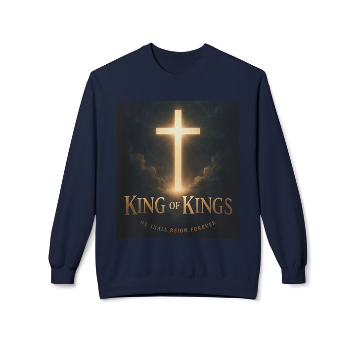 Christian Crewneck Sweatshirt - "King of Kings / Lord of Lords" Religious Pullover