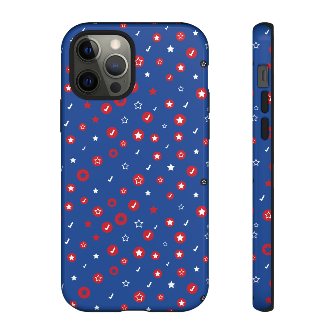 Checks and Stars Tough Phone Case