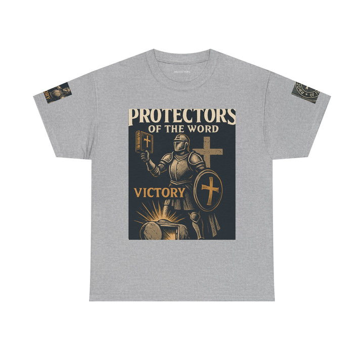 Protectors of the Word Premium Christian T-Shirt — 'Victory' Knight Design with John 14:6 Scripture