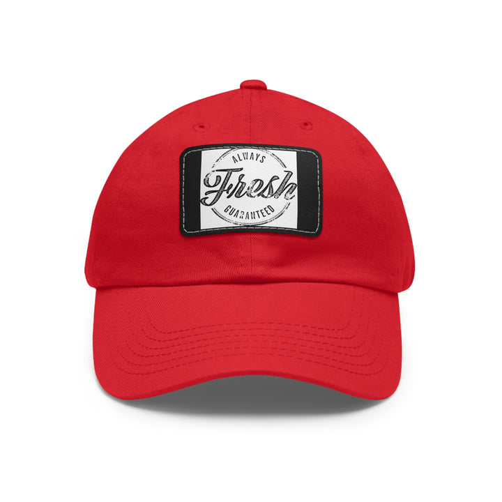 Always Fresh Dad Hat with Leather Patch (Rectangle)