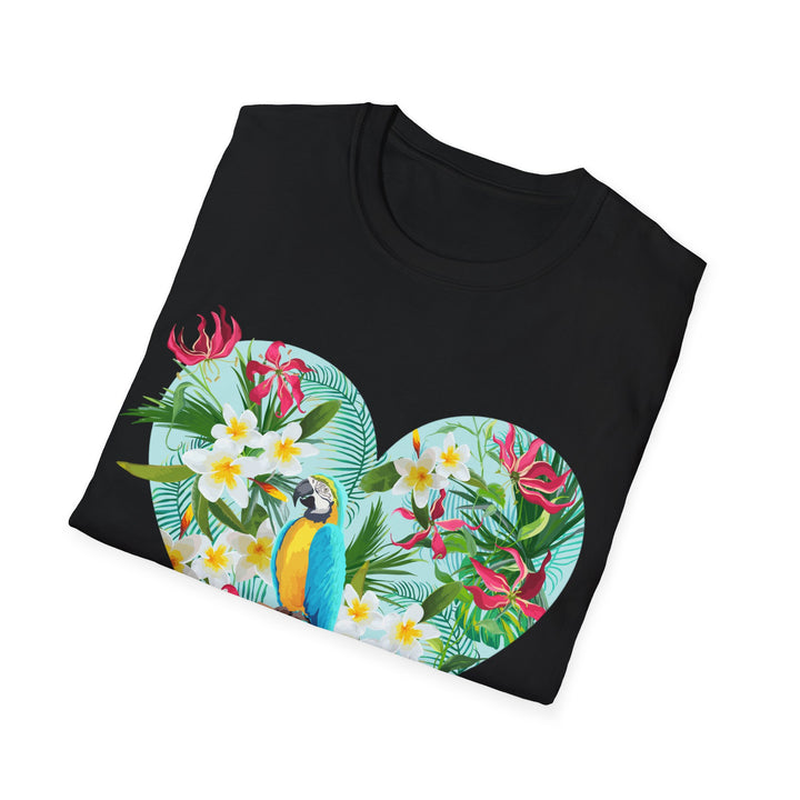 Floral Heart Unisex Softstyle T-Shirt