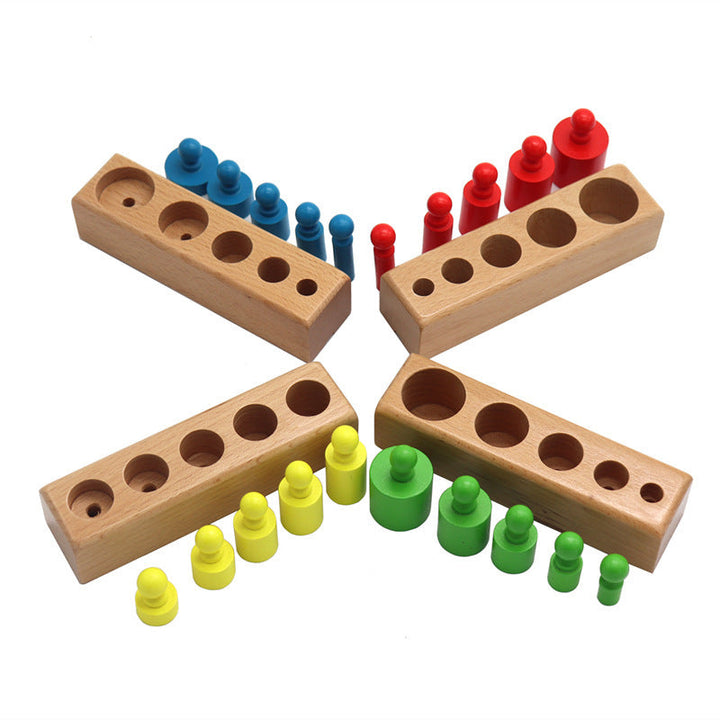 Montessori Wooden Educational Toy Early Learning Building Blocks for Kids