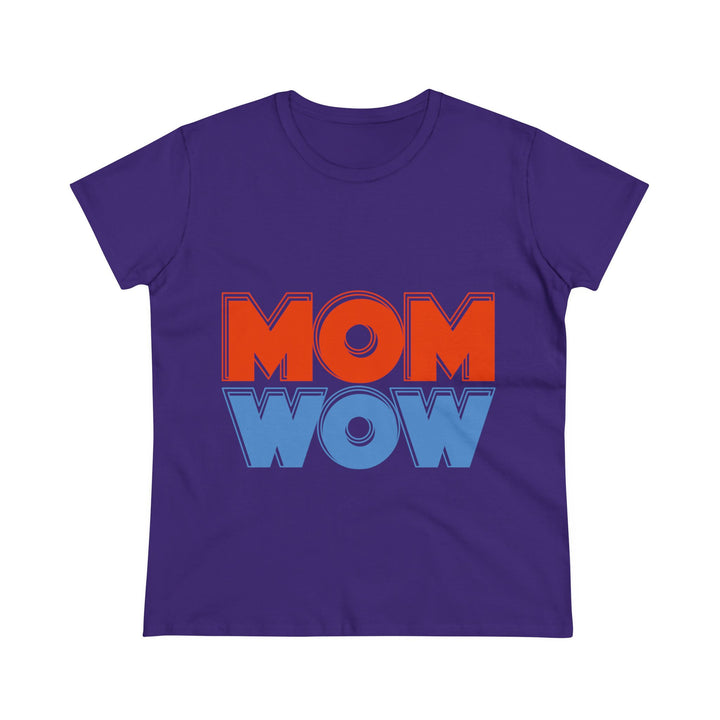 Mom Wow Midweight Cotton Tee