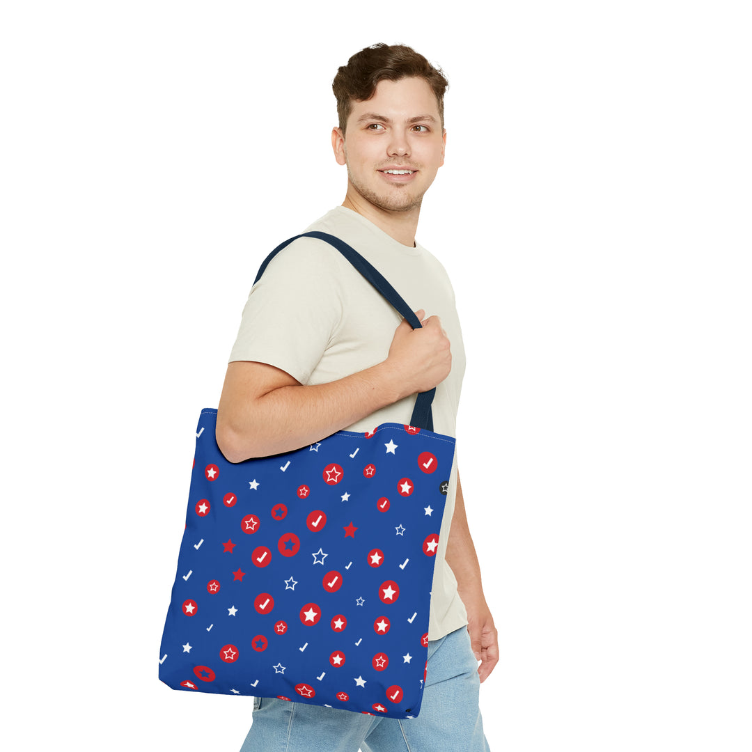 Symbol Pattern Tote Bag (AOP)