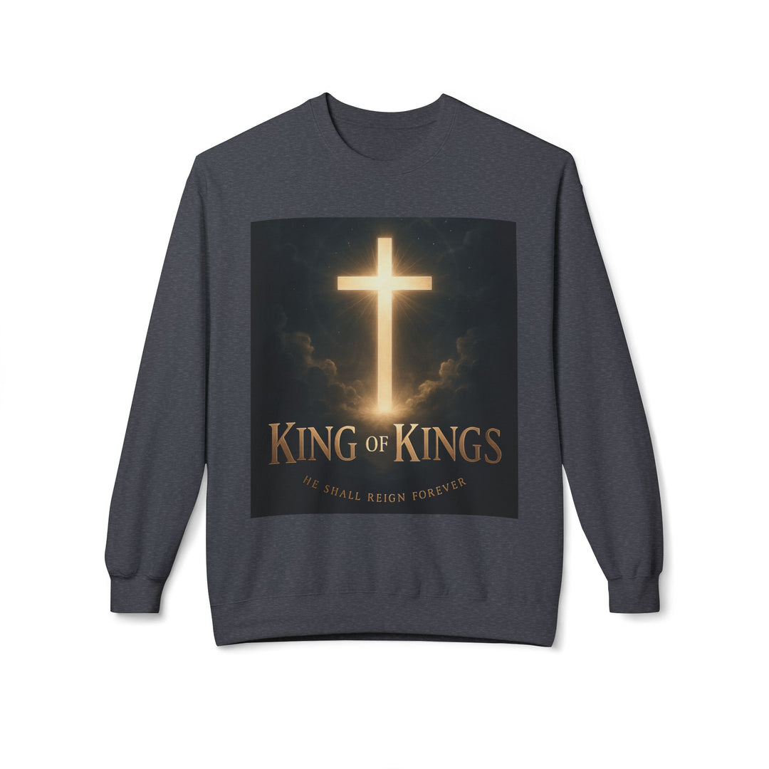 Christian Crewneck Sweatshirt - "King of Kings / Lord of Lords" Religious Pullover