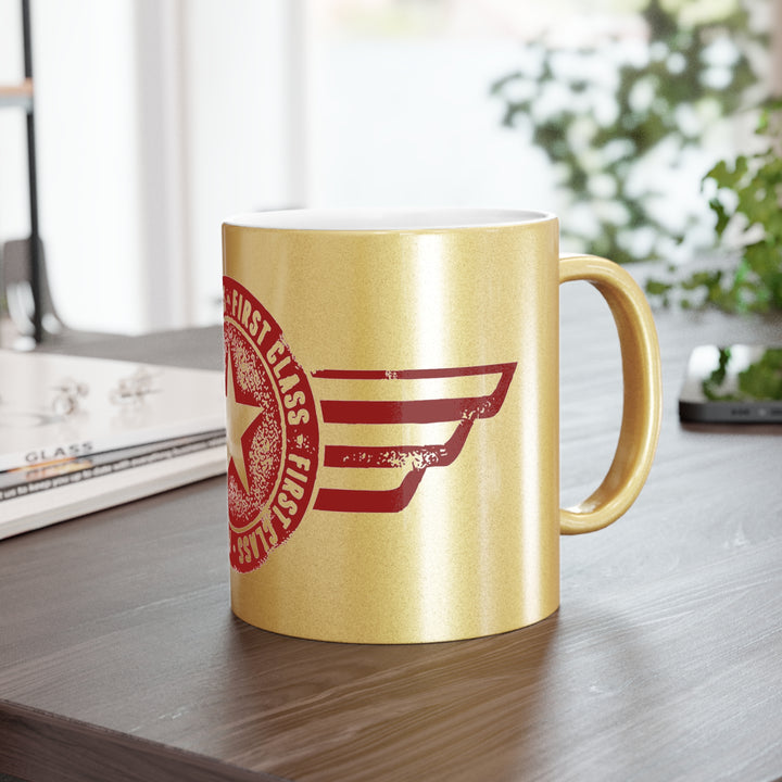 First Class Metallic Mug (Silver\Gold)