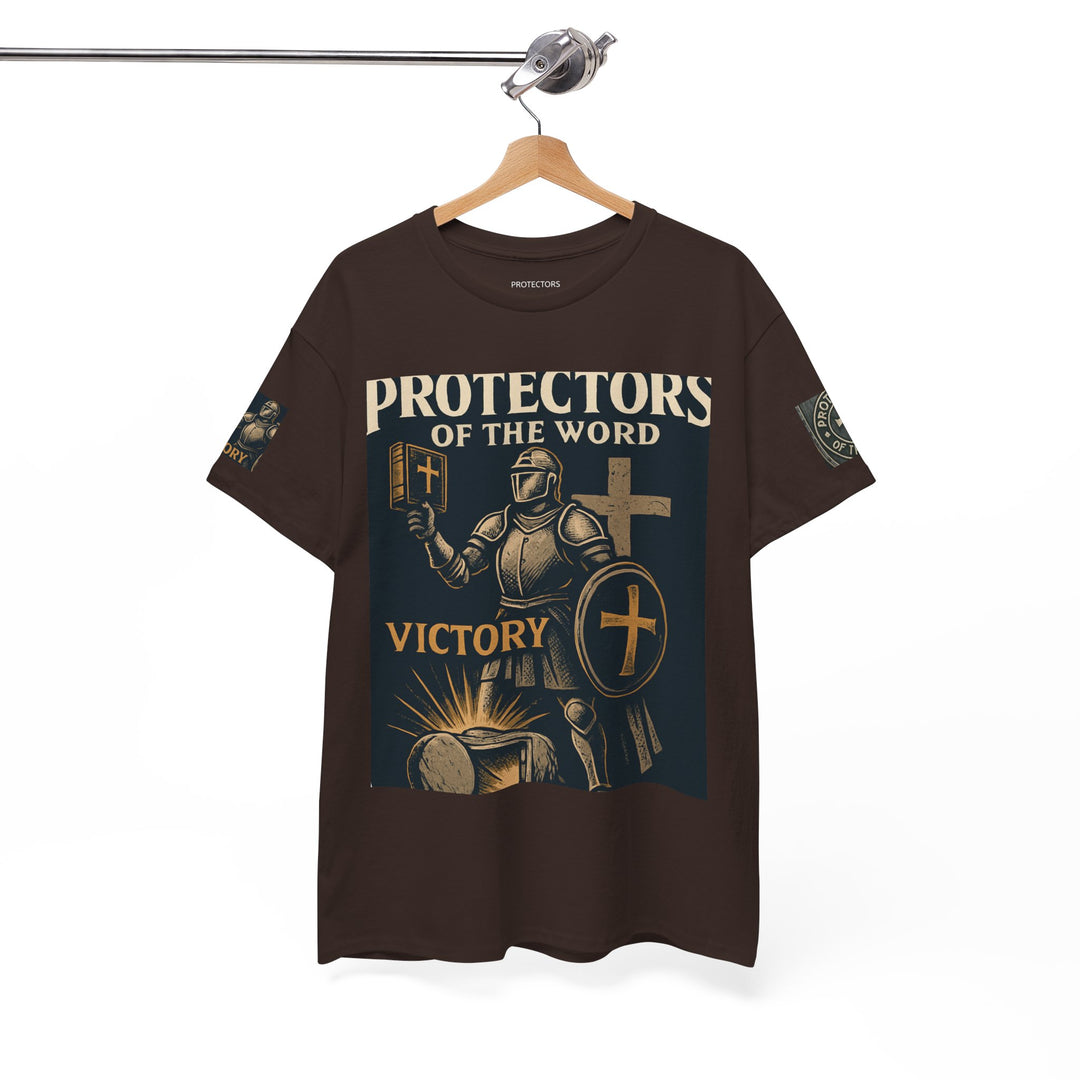 Protectors of the Word Premium Christian T-Shirt — 'Victory' Knight Design with John 14:6 Scripture