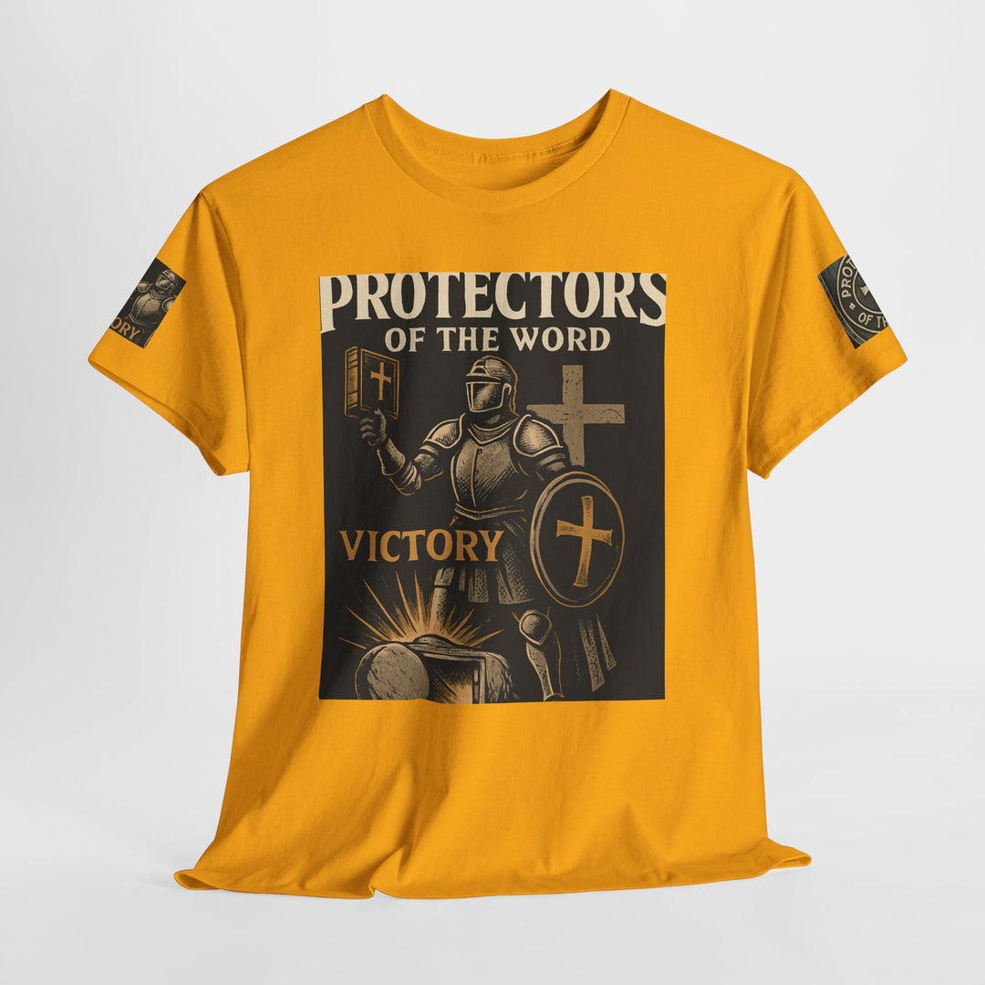 Protectors of the Word Premium Christian T-Shirt — 'Victory' Knight Design with John 14:6 Scripture