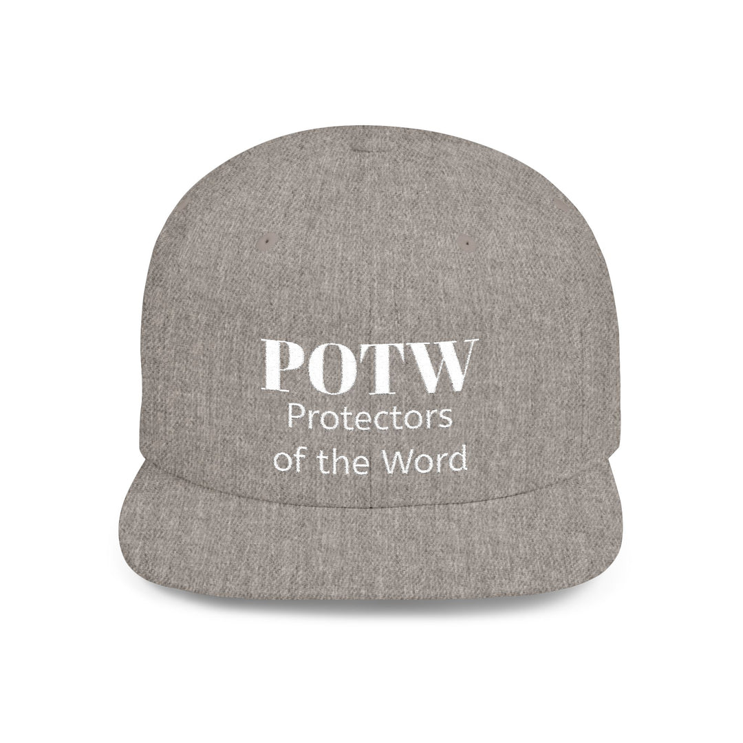 Snapback Hat — POTW 'Protectors of the Word' Logo Flat Bill Cap