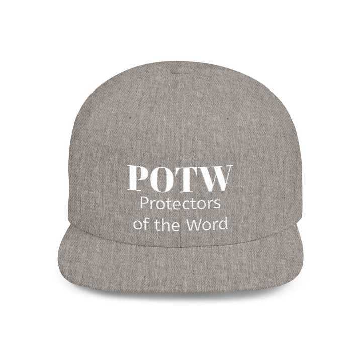 Snapback Hat — POTW 'Protectors of the Word' Logo Flat Bill Cap