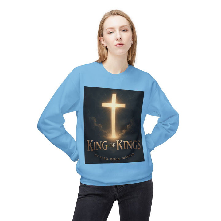 Christian Crewneck Sweatshirt - "King of Kings / Lord of Lords" Religious Pullover