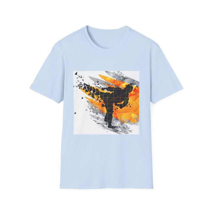 Karate Leg Kick Shatter Unisex Softstyle T-Shirt