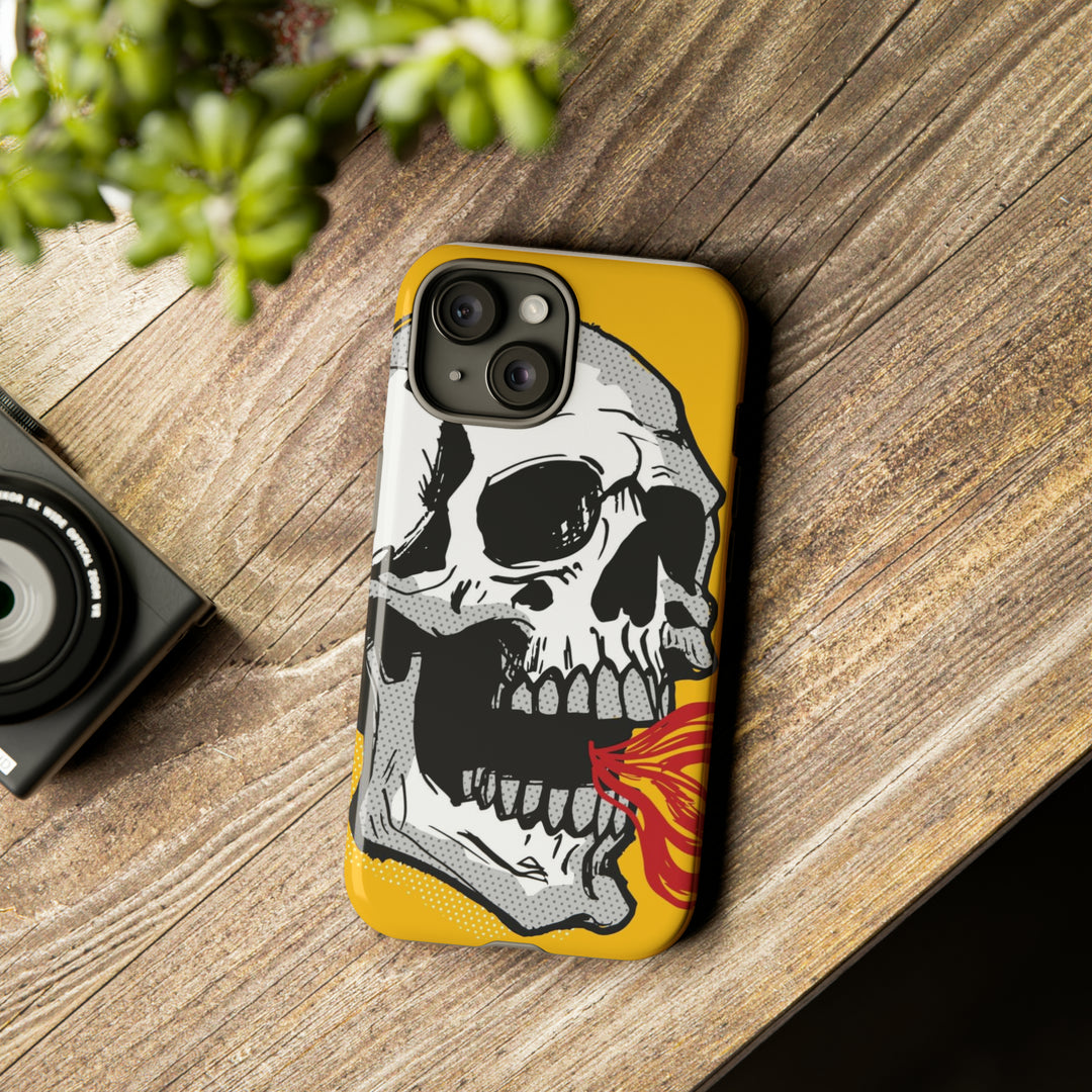 Skull Fire Tough Phone Case