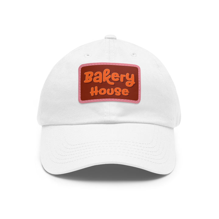 Bakery House Dad Hat with Leather Patch (Rectangle)