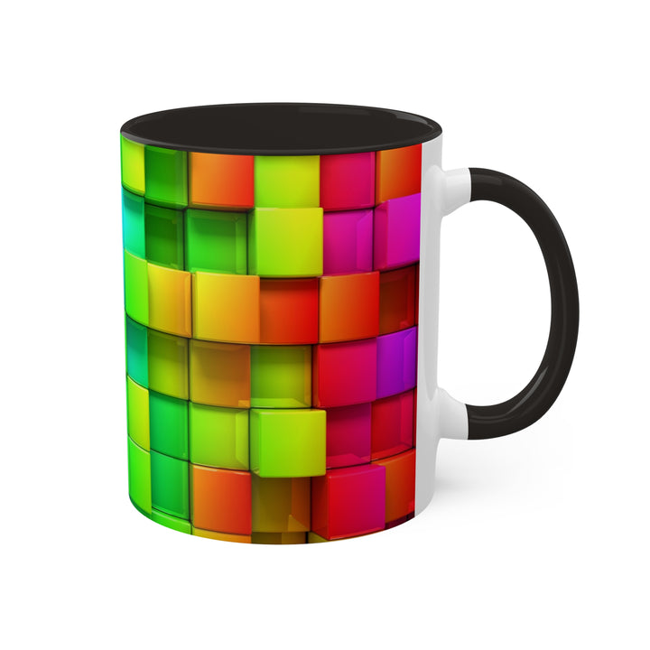 Rainbow of Colorful Boxes Colorful Mugs, 11oz