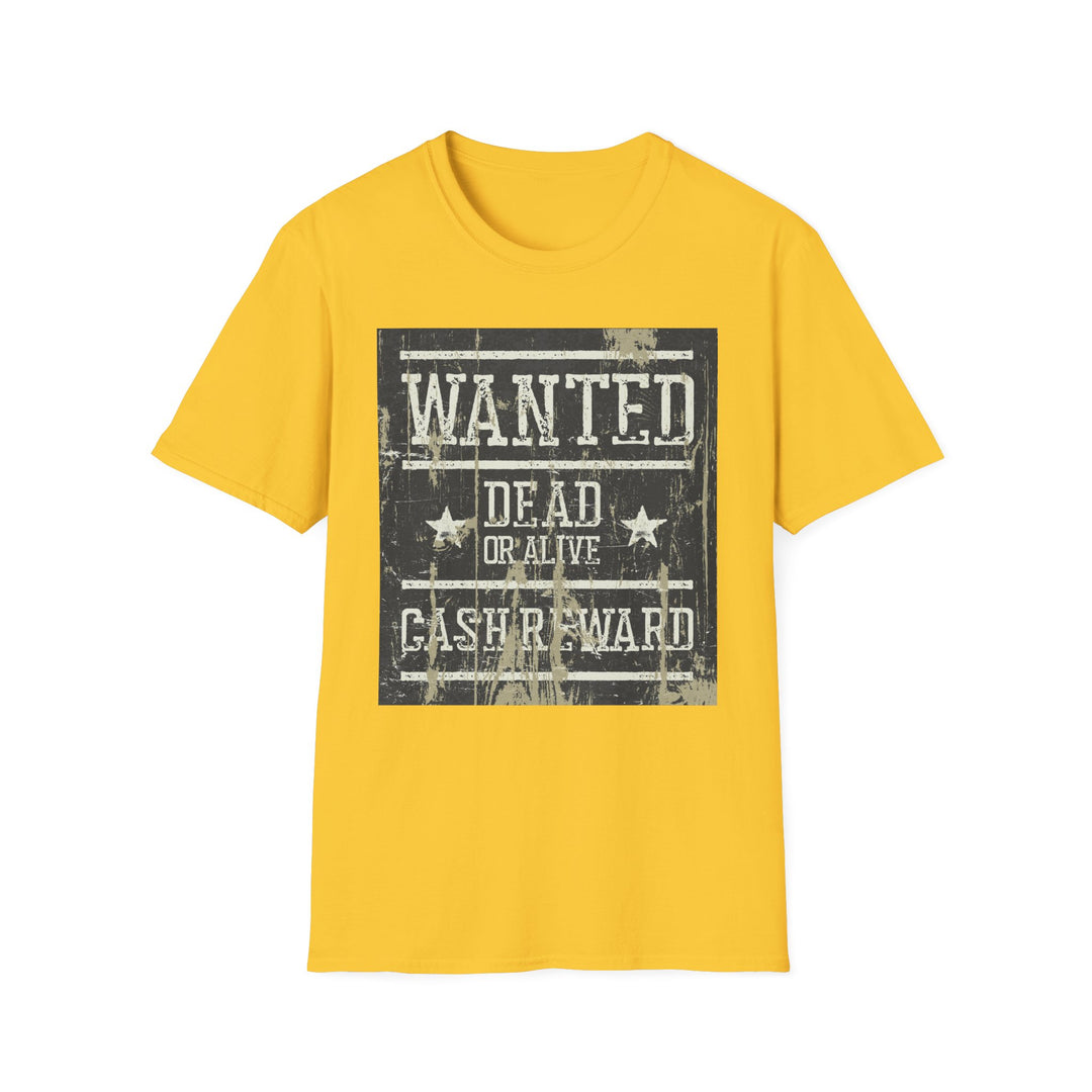 Wanted Dead Or Alive Unisex Softstyle T-Shirt