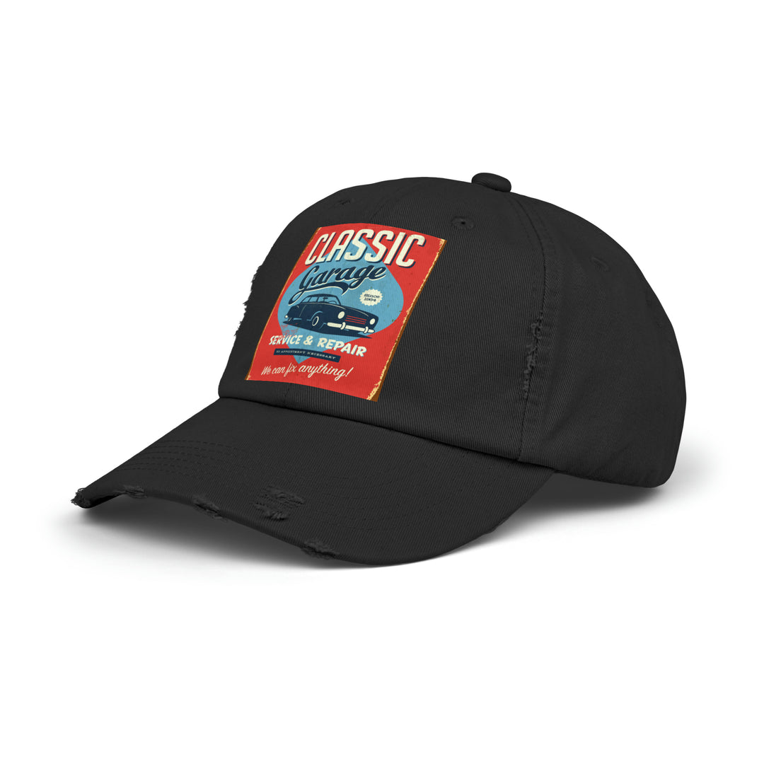 Classic Garage Unisex Distressed Cap