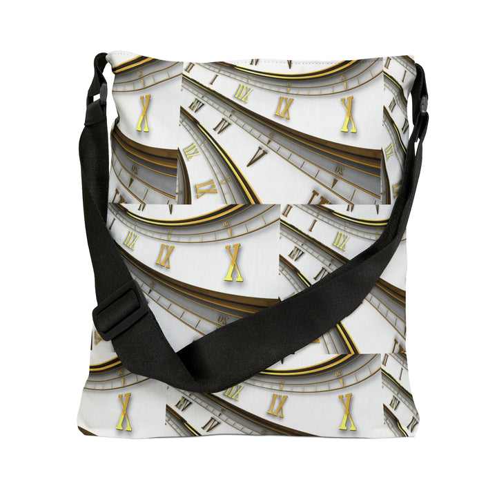 Time Clock Adjustable Tote Bag (AOP)