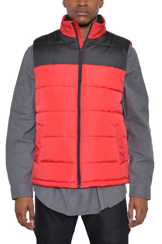 Padded Winter Two Tone Vest