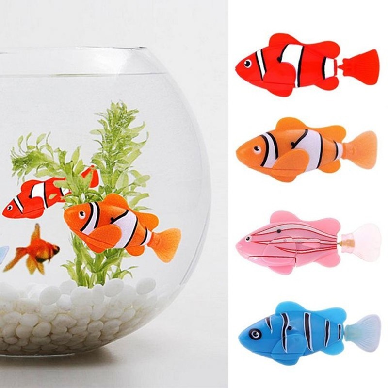 Swimming Robot Fish Toy Electronic Bath Toy for Kids and Pets