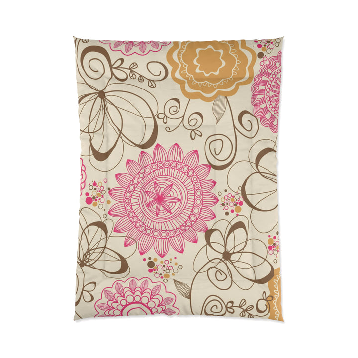 Abstract Flowers Comforter