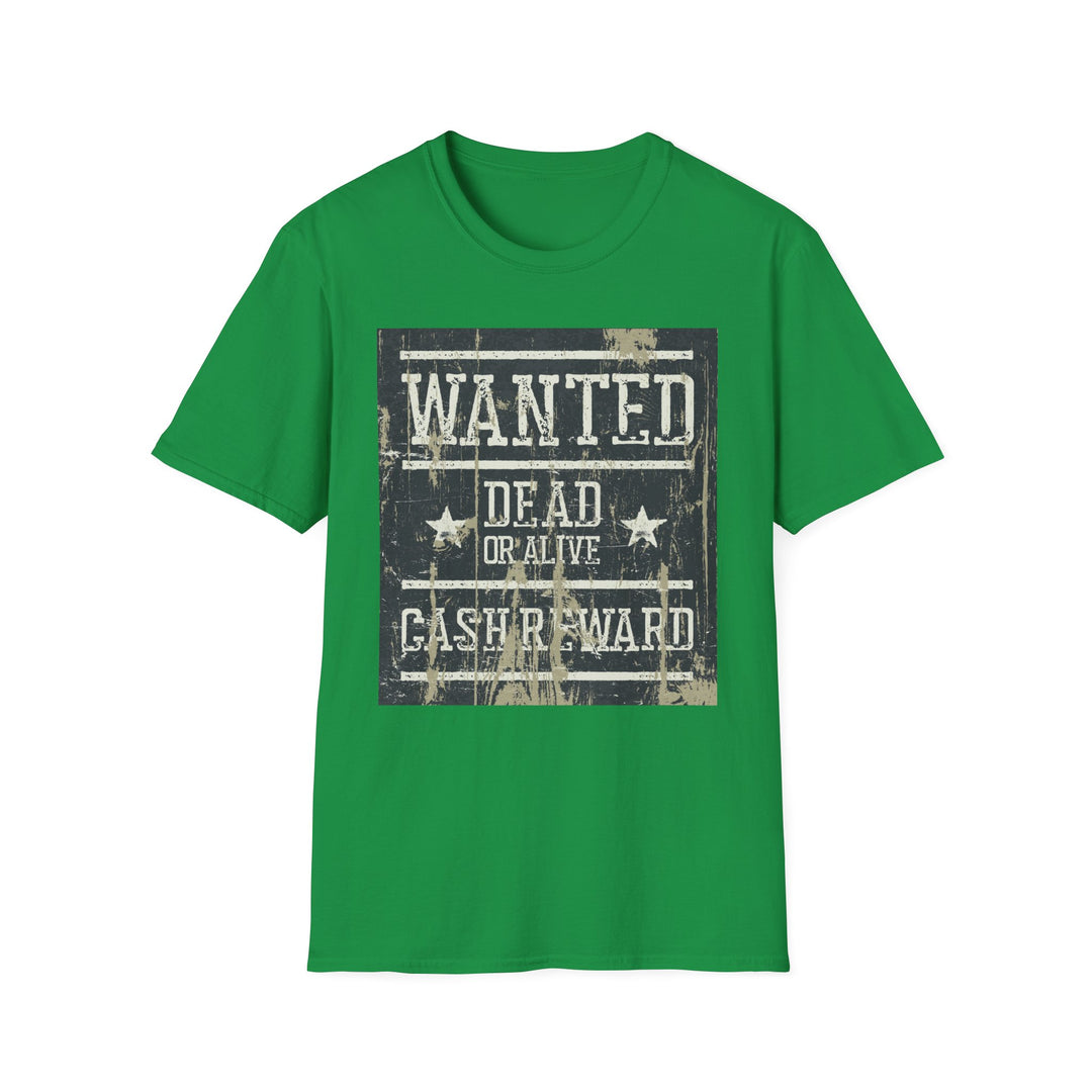 Wanted Dead Or Alive Unisex Softstyle T-Shirt